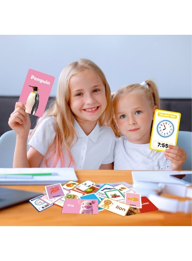 Capstro Kids Early Education Digital Flash Cards – Picture-Based Learning Card Set for Toddlers | Cartoon Animal Recognition, Visual Vocabulary & Screen-Free Educational – Cartoon Animals - Image 3